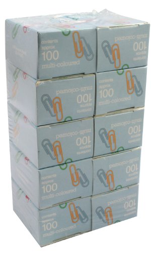 Clipper sortiert große Ebene-Büroklammer (Box Of 100) von Clipper