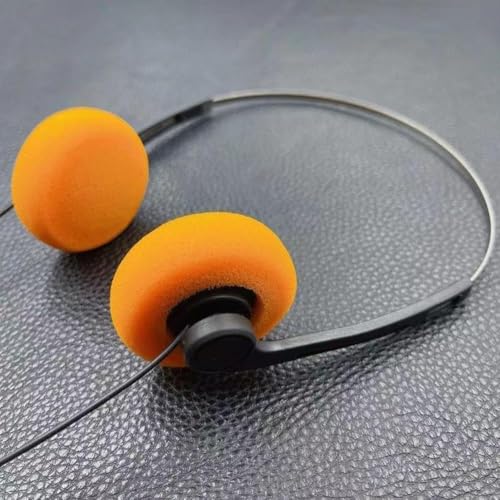 Clockjuan Orange Retro Over-Ear Kopfhörer, Vintage Feelings Bügel Kopfhörer, Hi-Fi Stereo Ohrhörer Headset, Retro Leichte Ohrhörer, für die meisten Handys Wiedergabe Pevices Kopfhörer Earbuds Clockjuan Orange Retro Over-Ear Kopfhörer, Vintage Feelings Bügel Kopfhörer, Hi-Fi Stereo Ohrhörer Headset, Retro Leichte Ohrhörer, für die meisten Handys Wiedergabe Pevices Kopfhörer Earbuds von Clockjuan