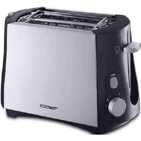 3410 sw/metall matt  - Toaster 2 Scheiben 3410 sw/metall matt von Cloer