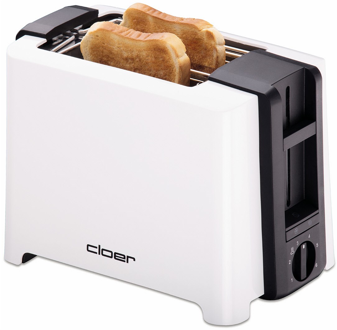 3531 Kompakt-Toaster weiß/schwarz 3531 Kompakt-Toaster weiß/schwarz von Cloer