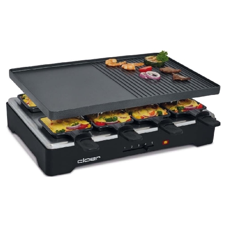 6446  - Raclette-Grill 8 Pfän,Antihaft 6446 von Cloer