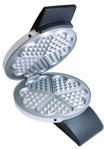 Cloer 1629 Herz-Waffeleisen mit manueller Temperatureinstellung Edelstahl, Schwarz Cloer 1629 Herz-Waffeleisen mit manueller Temperatureinstellung Edelstahl, Schwarz von Cloer