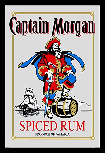 Close Up Captain Morgan Spiegel Spiced Rum [Accessory] Em Kunststoffrahmen,in Holzoptik. [Accessory] Em Kunststoffrahmen,in Holzoptik. [Accessory] Em Kunststoffrahmen,in Holzoptik. [Accessory] Em Kunststoffrahmen,in Holzoptik. [Accessory] Em Kunststo von Close Up