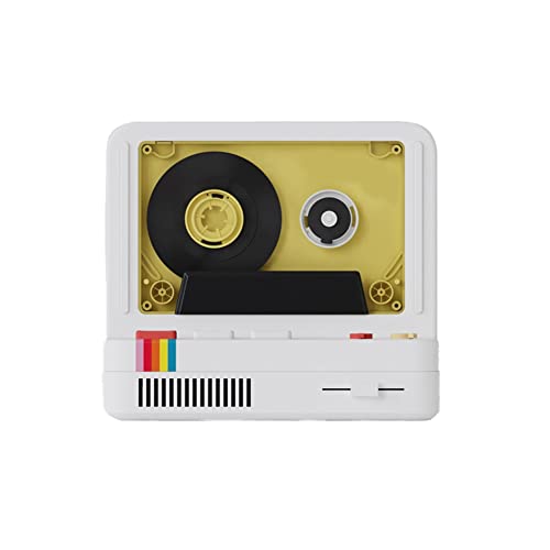Closer Classic Tape Bluetooth-Lautsprecher, Retro, praktisch, tragbar, Aromatherapie, Nachtlicht, multifunktional, Mini-Audio, Weiß von Closer