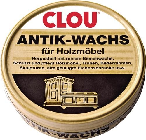 12 Stk. Clou Antikwachs fest natur 200 ml Dose 37970.00000.000200 von Clou
