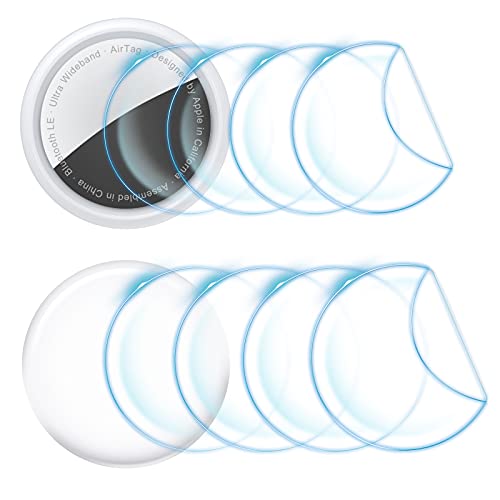 CloudValley [4 + 4 Stück] Schutzfolie für AirTag, Soft TPU AirTag Clear Schutzfolie (Vorder & Rückseite), Beide Seiten TPU Folie, Anti-Kratzer, Blasenfrei HD Clare von CloudValley