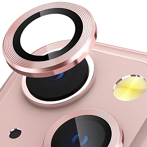 CloudValley Kameraschutz Kompatibel mit iPhone 13/ iPhone 13 Mini Kamera Glass, Camera Protector HD Klar Aluminiumlegierung Kamera Schutzfolie Linse, Blasenfrei Gehärtetes Glas - Rosa von CloudValley