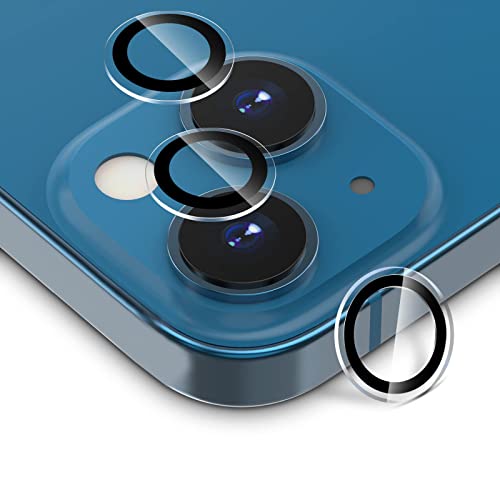CloudValley Kameraschutz Kompatibel mit iPhone 13/ iPhone 13 Mini Kamera Glass, Camera Protector HD Klar Aluminiumlegierung Kamera Schutzfolie Linse, Blasenfrei Gehärtetes Glas - Transparent von CloudValley
