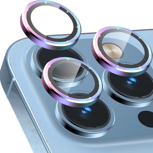 CloudValley Kameraschutz Kompatibel mit iPhone 13 Pro/iPhone 13 Pro Max Kamera Glass, Camera Protector HD Klar Aluminiumlegierung Kamera Schutzfolie Linse, Blasenfrei Gehärtetes Glas - Bunt CloudValley Kameraschutz Kompatibel mit iPhone 13 Pro/iPhone 13 Pro Max Kamera Glass, Camera Protector HD Klar Aluminiumlegierung Kamera Schutzfolie Linse, Blasenfrei Gehärtetes Glas - Bunt von CloudValley