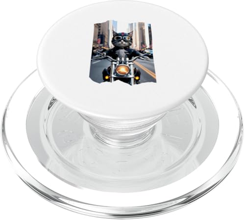Biker Cat PopSockets PopGrip für MagSafe von Cloudcoast.store