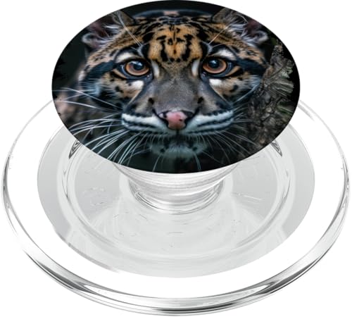 Clouded Leopard Nebelparder PopSockets PopGrip für MagSafe Clouded Leopard Nebelparder PopSockets PopGrip für MagSafe von Clouded Leopard Nebelparder Geschenk Shop