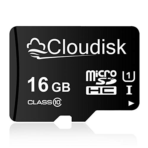 Cloudisk 16GB microSDHC UHS-I Speicherkarte, C10, U1, Full HD, A1, Micro SD Karte von Cloudisk