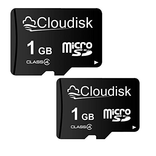 Cloudisk 2Pack 1GB Micro SD Karte MicroSD Speicherkarte Class4 mit SD Adapter (1GB) von Cloudisk