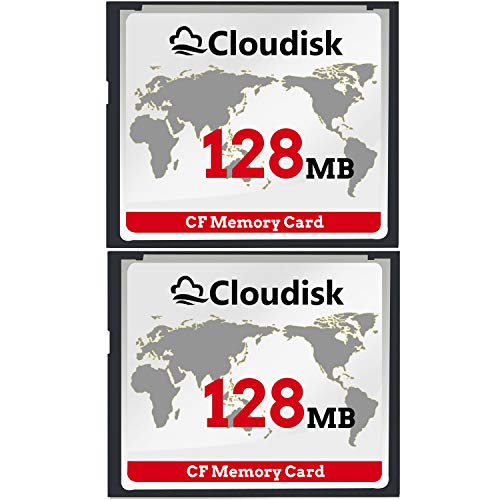 Cloudisk Small Capacity 128MB NOT GB Compact Flash CF Speicherkarte Leistung für Vintage Digitalkamera (128MB) von Cloudisk