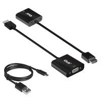 CLUB3D CAC-1302 Videokabel-Adapter 0,5 m HDMI Typ A (Standard) VGA (D-Sub) Schwarz von Club 3D