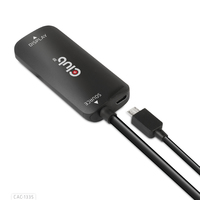 CLUB3D HDMI + Micro USB to DisplayPort™ 4K120Hz or 8K30Hz M/F Active Adapter von Club 3D