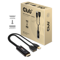 Club3D Adapter HDMI 2.0 > DP 1.2 4K60Hz HDR aktiv St/Bu retail Club3D Adapter HDMI 2.0 > DP 1.2 4K60Hz HDR aktiv St/Bu retail von Club 3D