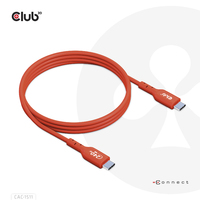 CLUB3D USB2 Typ-C Bi-Direktionales USB-IF zertifiziertes Kabel 480Mb, PD 240W(48V/5A) EPR St./St. 1m von Club 3D