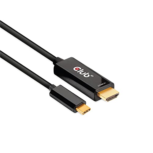 Club 3D 4K 60Hz HDMI auf USB Typ C Videokabel HDMI 2.0 (Stecker) auf USB Typ C (Stecker) Aktiver Monitor Konverter 1,8 m CAC-1334 von Club 3D