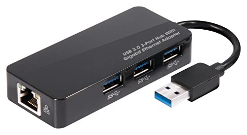 Club 3D CSV-1430 USB 3.0 3-Port Hub mit Gigabit Ethernet schwarz von Club 3D