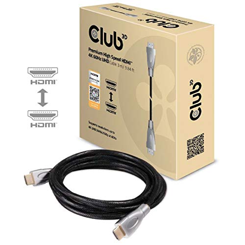 Club 3D Premium High Speed HDMI 2.0 4K60Hz UHD Kabel 3 Meter von Club 3D