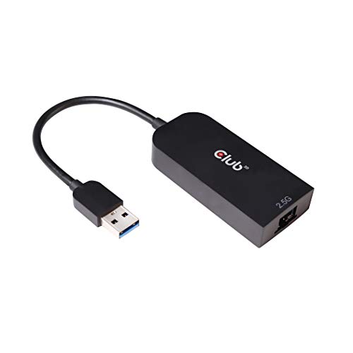 Club 3D USB 3.2 Gen1 Adapter Typ-A zu 2, 5 Gigabit Ethernet ST./BU. schwarz, CAC-1420 von Club 3D