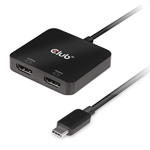 Club 3D USB Typ-C 3.2 MST Hub auf Dual HDMI™ 4K60Hz St./B., CSV-1556 von Club 3D