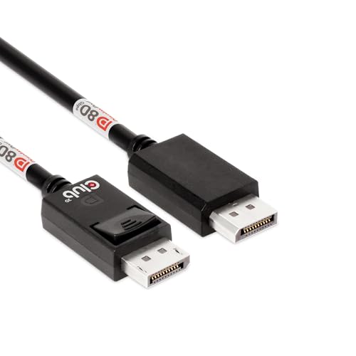 Club3D CAC-1092 DisplayPort™ 2.1 Bi-Direktionales VESA DP80 zertifiziertes Kabel 4K240Hz, 8K60Hz oder 10K60Hz M/M 1.6m von Club 3D