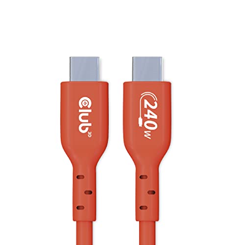 Club3D CAC-1511 USB2 Typ-C Bi-Direktionales USB-IF zertifiziertes Kabel 480Mb, PD 240W(48V/5A) EPR St./St. 1m von Club 3D