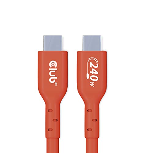 Club3D CAC-1513 USB2 Typ-C Bi-Direktionales USB-IF zertifiziertes Kabel 480Mb, PD 240W(48V/5A) EPR St./St. 3m von Club 3D