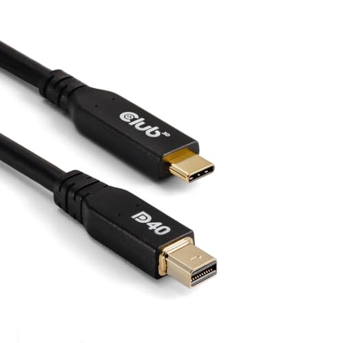 Club3D CAC-1561 USB Typ-C auf MiniDisplayPort DP40 bidirektionales VESA zertifiziertes Kabel 2m Club3D CAC-1561 USB Typ-C auf MiniDisplayPort DP40 bidirektionales VESA zertifiziertes Kabel 2m von Club 3D
