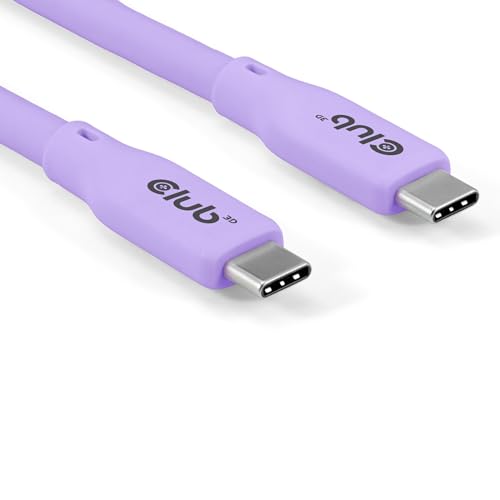 Club3D CAC-3004 Lifestyle USB-C Kabel PD 240W,20Gbps 2m lila Club3D CAC-3004 Lifestyle USB-C Kabel PD 240W,20Gbps 2m lila von Club 3D