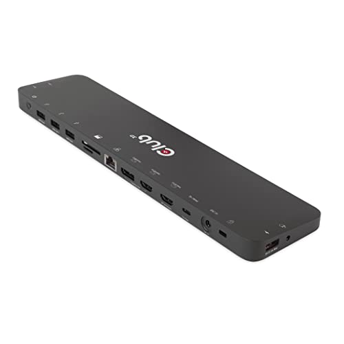 Club3D USB Gen1 Typ-C Triple Display DP Alt Mode + Displaylink™ Dynamic PD Ladedock mit 120 Watt Netzteil von Club 3D