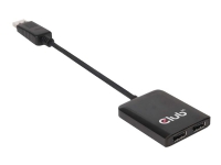 CLUB3D Multi Stream Transport Hub DisplayPort 1.2 Dual Monitor, DisplayPort, 2x Displayport, Displayport 1.2, 3840 x 2160 Pixel, Schwarz, 60 Hz von Club-3d