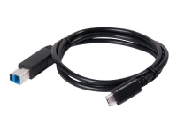 CLUB3D USB 3.1 Gen2 Type-C auf Type-B Kabel 1M. Stecker/Stecker, 1 m, USB 3.1 Gen2 Type C, USB B, Schwarz von Club-3d