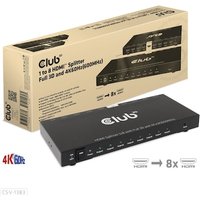 Club 3D 1 auf 8 HDMI™ Splitter Full 3D und 4K60Hz(600MHz) von Club3D