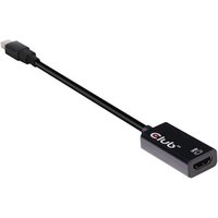 Club 3D DisplayPort 1.4 Adapter mDP zu HDMI 2.0a HDR aktiv schwarz CAC-1180 von Club3D