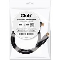 Club 3D DisplayPort 1.4 Kabel 1m DP zu DP HBR3 St./St. schwarz CAC-2067 von Club3D