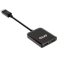 Club 3D DisplayPort 1.4 auf DisplayPort Dual Monitor 4K60Hz 0,2m schwarz von Club3D