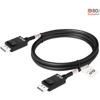 Club 3D DisplayPort 2.1 Kabel 1,2m DP zu DP Bi-Direktionales VESA DP80 schwarz von Club3D