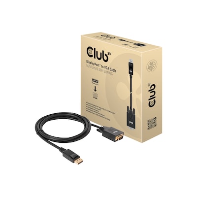 Club 3D DisplayPort auf VGA Kabel St./St. 2m 28AWG von Club3D