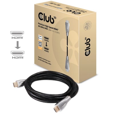 Club 3D HDMI 2.0 Kabel 1m Premium High Speed UHD Ethernet St./St. schwarz von Club3D