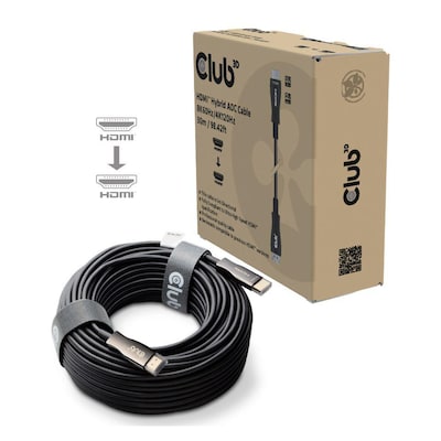 Club 3D HDMI 2.1 AOC Kabel 30m High Speed UHD 4K120Hz St./St. schwarz Club 3D HDMI 2.1 AOC Kabel 30m High Speed UHD 4K120Hz St./St. schwarz von Club3D