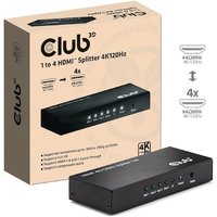 Club 3D HDMI 4 auf 1 Umschalter 4K120Hz Umschalter schwarz von Club3D