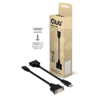 Club 3D HDMI Adapterkabel HDMI zu DVI-D passiv St./Bu. schwarz CAC-HMDDFD von Club3D