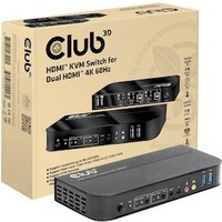 Club 3D HDMI KVM Switch für Dual HDMI 4K60Hz von Club3D