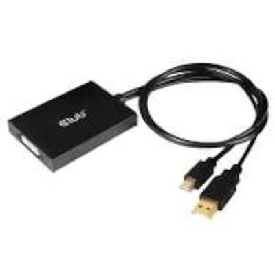 Club 3D MiniDP 1.2a Adapter mDP zu DVI Dual Link aktiv HDCP ON St./Bu. 0,6m von Club3D