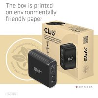 Club 3D Reise Ladegerät PPS 100W GAN, USB Typ-C/Typ-A Power Delivery (PD) 3.0 von Club3D