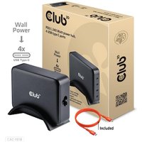 Club 3D Reiseladegerät 240 Watt GaN-Technologie, 4 x USB Typ-C, Power Delivery (PD) 3.1 und PPS-Unterstützung von Club3D