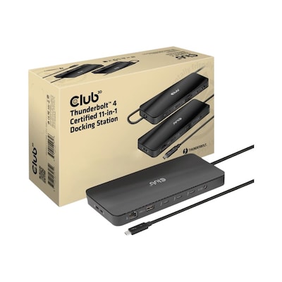 Club 3D Thunderbolt 4 Zertifizierte 11-in-1-Docking-Station von Club3D